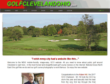 Tablet Screenshot of golfclevelandohio.com